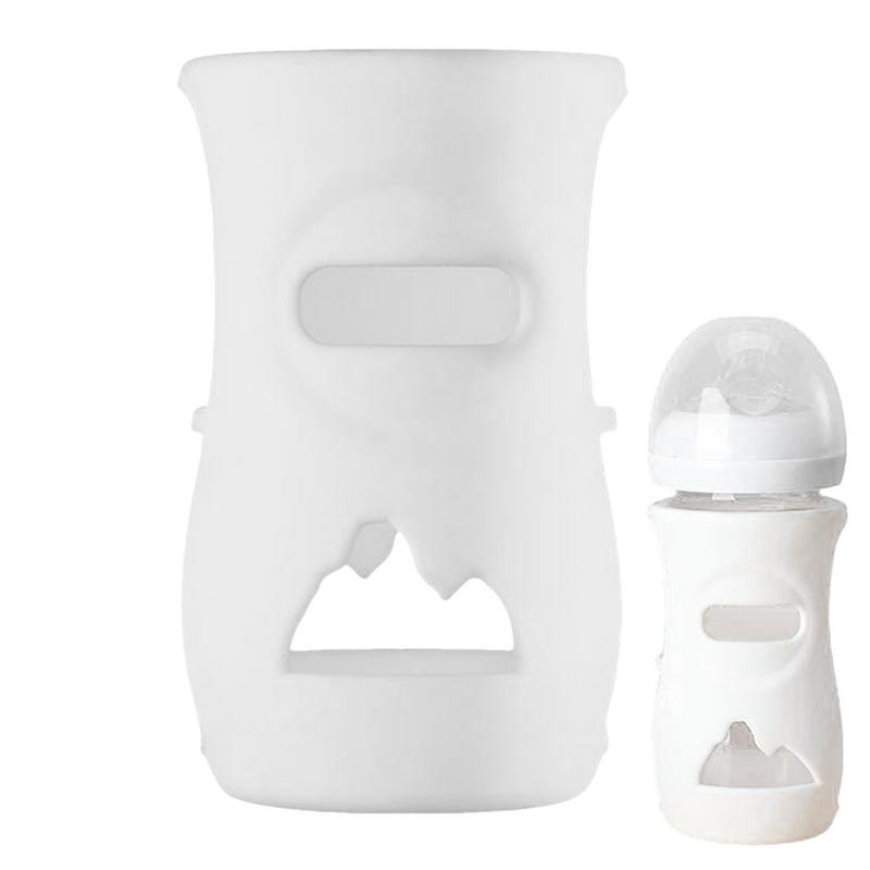 Food Storage Moms - ปลอกซิลิโคนป้องกันขวดนมสำหรับคุณแม่, ปลอกซิลิโคนป้องกันความร้อนปลอกป้องกันขวดนมใช้ซ้ำได้แขนขวดนม