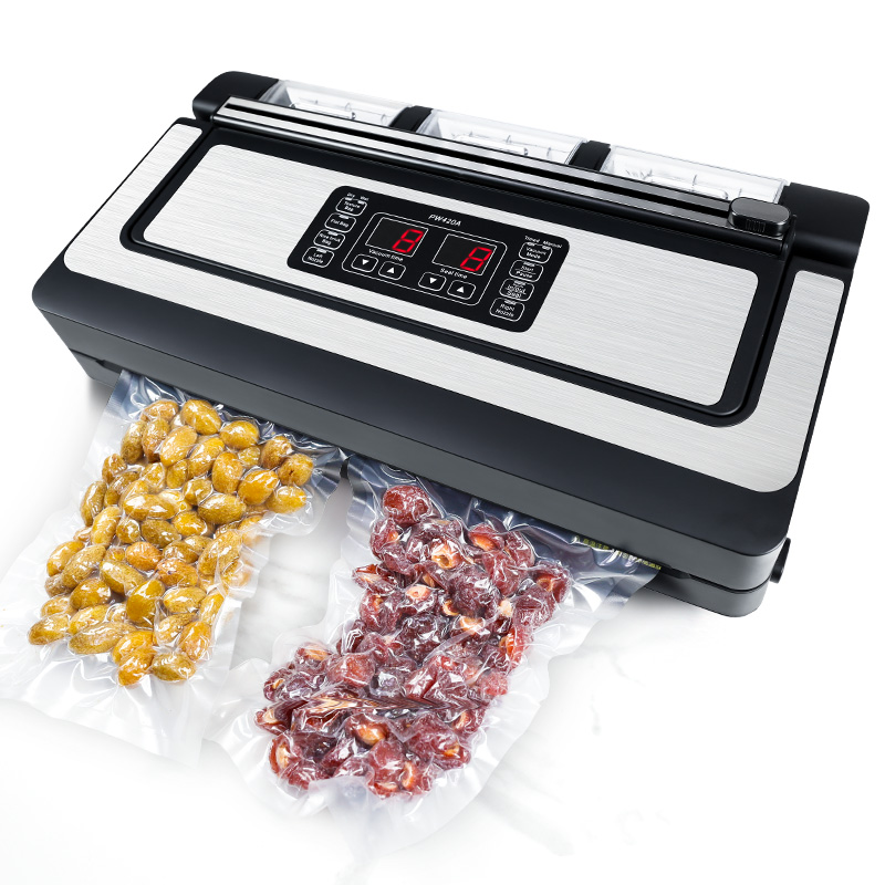 Food Storage Vacuum Sealer Machine - เครื่องซีลสูญญากาศในครัว จอแสดงผลคริสตัลเหลว สำหรับเก็บรักษาอาหาร เครื่องซีลอัตโนมัติสำหรับใช้ในครัวเรือน