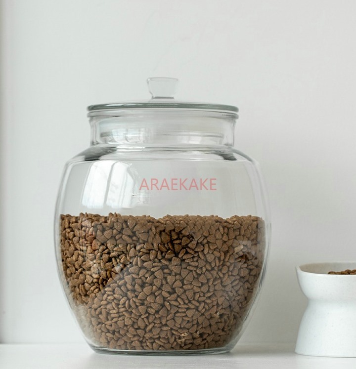 Food Storage Uk - ถังเก็บอาหารแมว, โถปิดผนึกกันความชื้นของสหราชอาณาจักร, ภาชนะแก้วสำหรับเก็บอาหารสัตว์เลี้ยง, ถังเก็บอาหารสุนัข