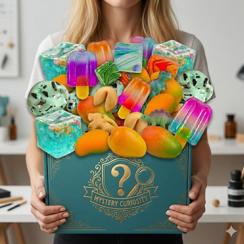 Food Storage Hot - กล่องสุ่มของเล่นน่ารัก รูปอุ้งเท้าแมว โมจิ สควิชชี่ ของเล่นบีบคลายเครียด รูปอาหารจำลอง