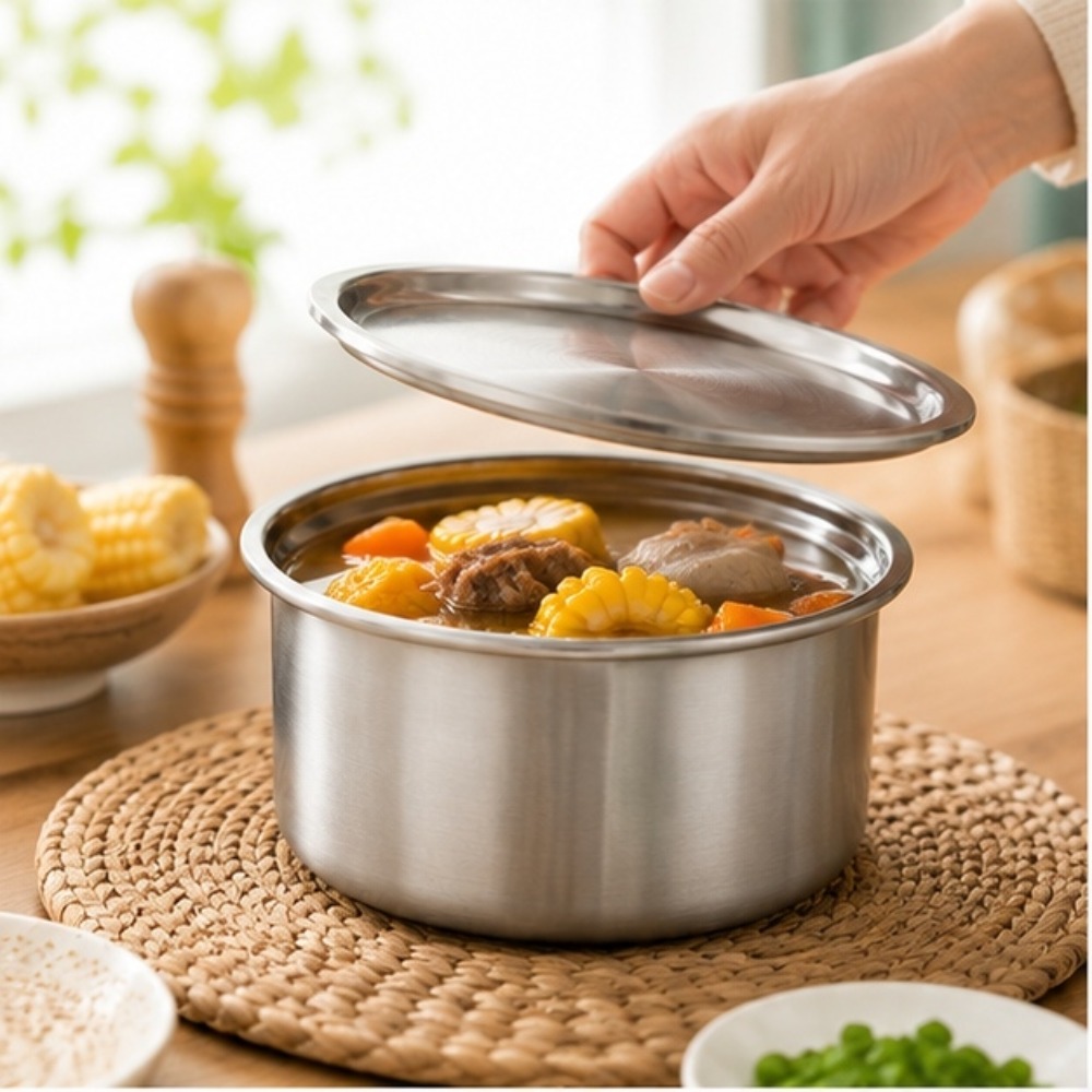 Food Storage In Stainless Steel - ถ้วยสแตนเลส 304 พร้อมฝาปิด สำหรับนึ่งไข่ อาหารเด็ก ขนมหวาน