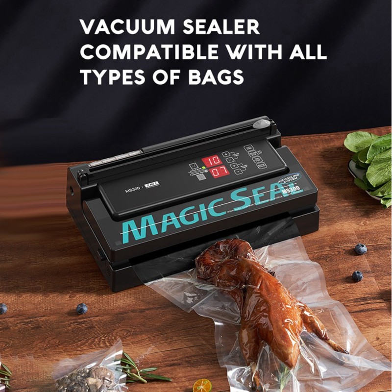 Food Storage Uk - 【ประสิทธิภาพสูง】เครื่องซีลสูญญากาศ MAGIC SEAL MS300 สำหรับบรรจุภัณฑ์อาหาร สำหรับเครื่องซีลถุงไมลาร์
