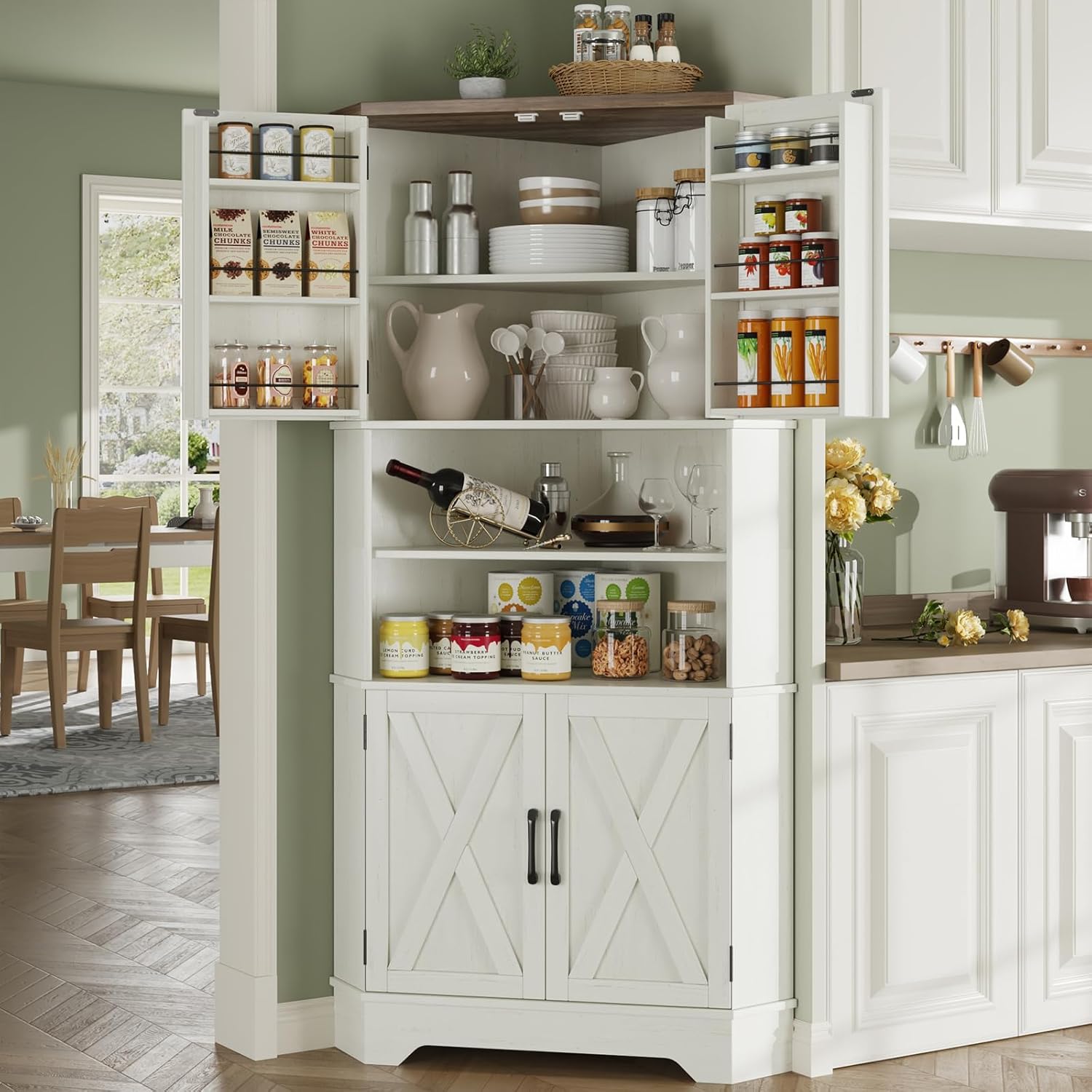 Food Storage In Cabinets - # ตู้เก็บของเข้ามุม, ตู้เก็บของในครัวขนาด 67 นิ้ว, ตู้เก็บของเข้ามุม