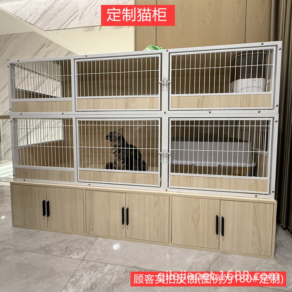 Food Storage In Cabinets - ตู้เก็บอาหารสำหรับแมวแบบตั้งพื้น ตู้เก็บของใต้กรงแมว ตู้โชว์ขนาดใหญ่สำหรับแมว