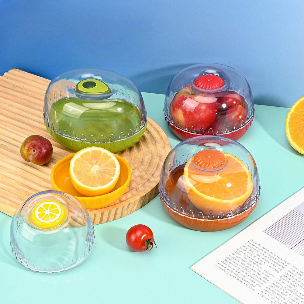 Food Storage Ideas - กล่องเก็บผักผลไม้แบบสุญญากาศสำหรับตู้เย็น กล่องเก็บอาหารแบบพกพา สำหรับมะเขือเทศ อะโวคาโด มะนาวสด กล่องเก็บผลไม้เกรดอาหาร