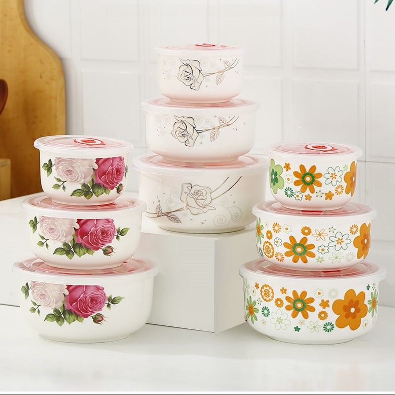 Food Storage Hot - สามชิ้นชุด,Fine กระเบื้องจีนกล่องข้าวกลางวันชุดสไตล์ญี่ปุ่น,Porcelain Baby อาหารกลางวันชาม,thermos ร้อนอาหารคอนเทนเนอร์