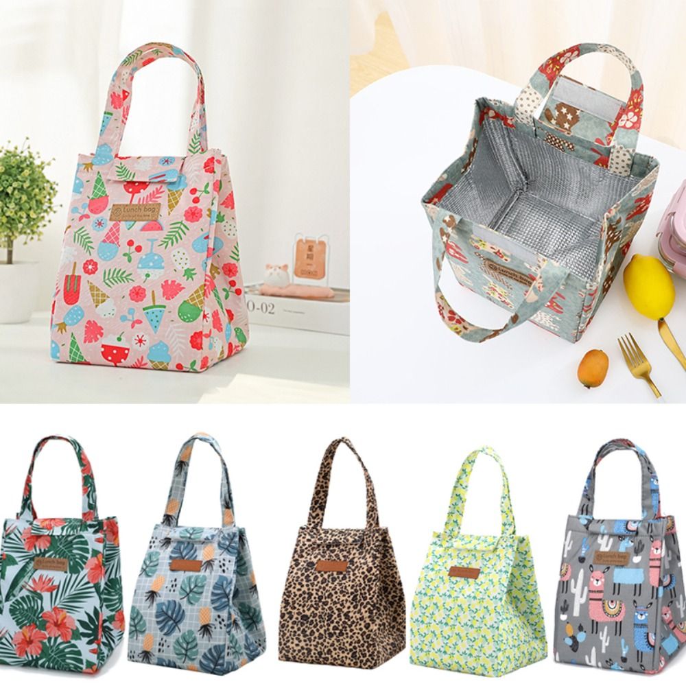Food Storage Keep Warm - ผ้า Oxford ถุงอาหารกลางวันฉนวน Camping อาหารเครื่องดื่ม Cooler