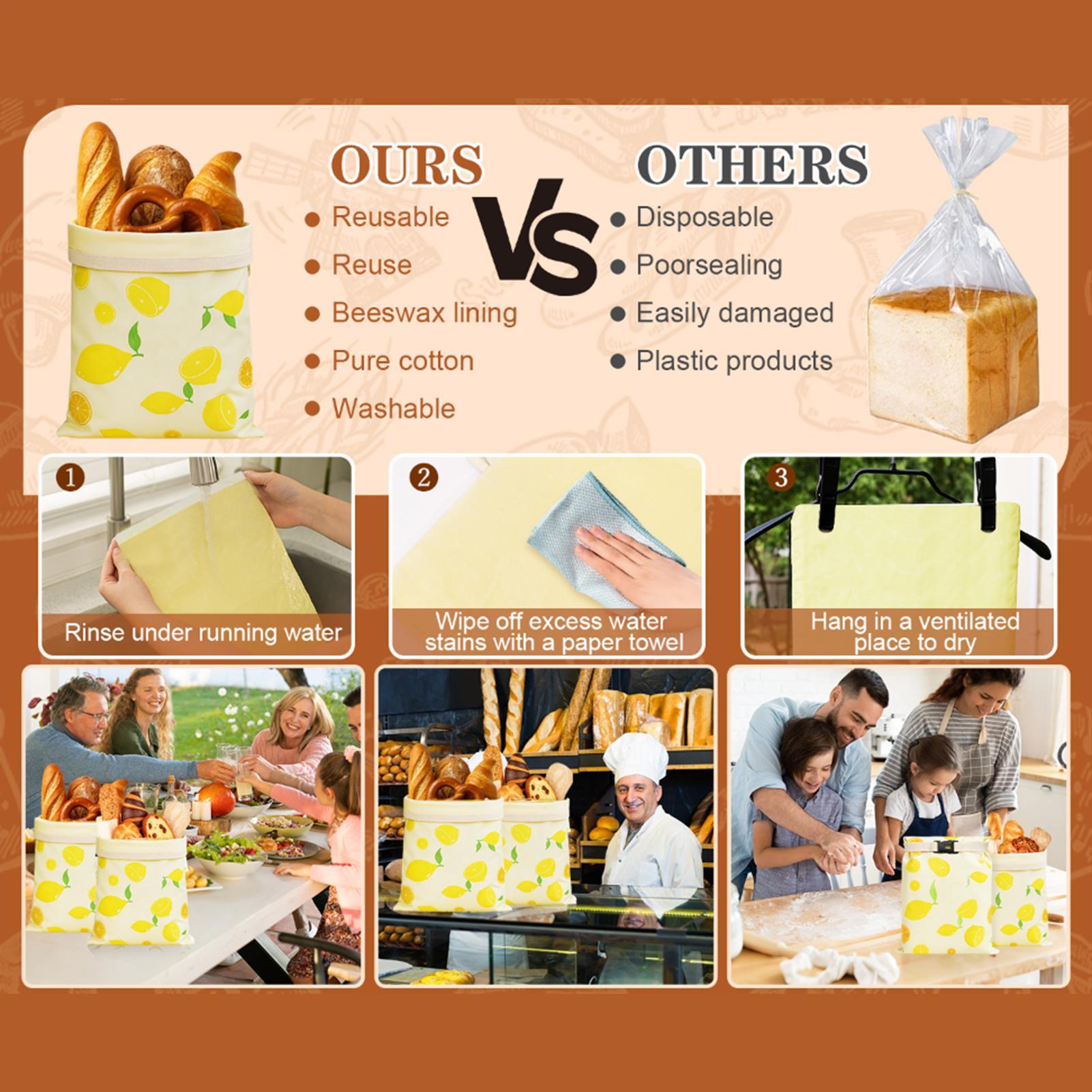 Food Storage Bag - ถุงขนมปังนำมาใช้ใหม่ ถุงเก็บอาหารขนมปังแบบใช้ซ้ำได้ ถุงเก็บอาหาร ผู้ดูแลครอบคลุมอุปกรณ์สำหรับตู้เย็นตู้แช่แข็งสำหรับเดินทาง