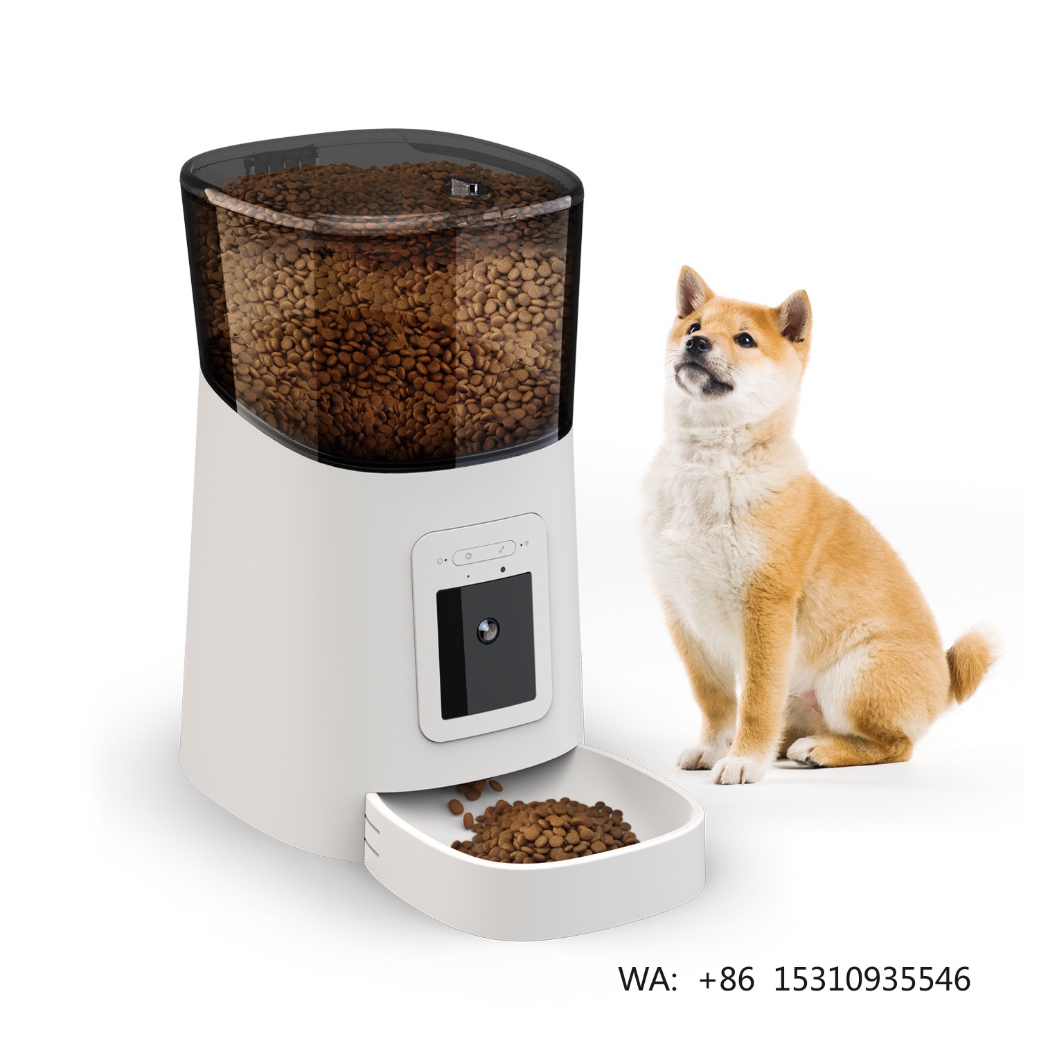 Best Food Storage - เครื่องให้อาหารสัตว์เลี้ยงอัตโนมัติแบบสมาร์ทสำหรับแมว ทำจากสแตนเลส ขายดีที่สุดประจำปี 2024 ควบคุมผ่านแอพมือถือ ใช้พลังงานแบตเตอรี่