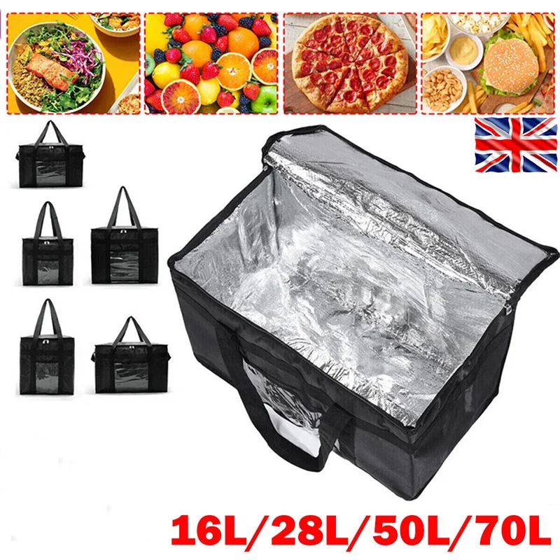 Food Storage Keep Warm - 16L-70L ฉนวนความร้อน Tote กระเป๋าขนาดใหญ่ Cooler การจัดส่งซิปความร้อน