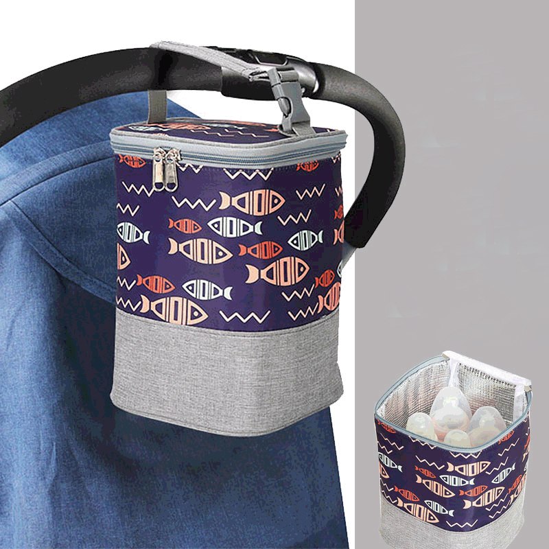 Food Storage Moms - กระเป๋าใส่ขวดนมแบบพกพาสำหรับคุณแม่, กระเป๋าใส่อาหารกลางวันแบบเก็บอุณหภูมิ, แขวนได้กับรถเข็นเด็ก, น้ำหนักเบา กันน้ำ, จำเป็นสำหรับการปั๊มน้ำนม