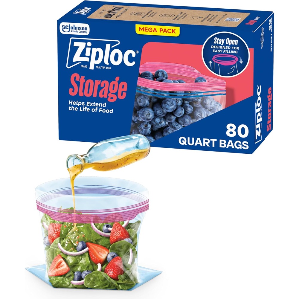 Food Storage Bag - ถุงเก็บอาหารแบบตั้งได้ ใช้งานง่าย บรรจุและปิดผนึกได้สะดวก ถุงแช่แข็งแบบหนาพิเศษ พร้อมซิปทนทาน แพ็ค