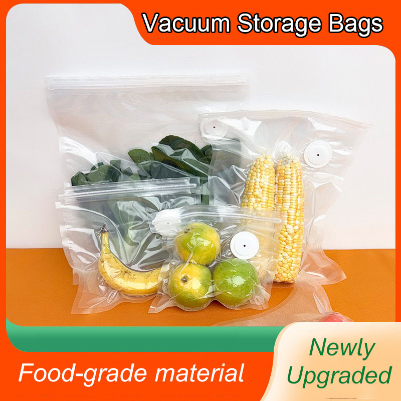 Food Storage Hot - ถุงสูญญากาศแบบใช้ซ้ำได้สำหรับเก็บผักผลไม้ในครัว ถุงบรรจุภัณฑ์อาหาร ถุงซีลอาหาร ถุงเก็บรักษาความสด
