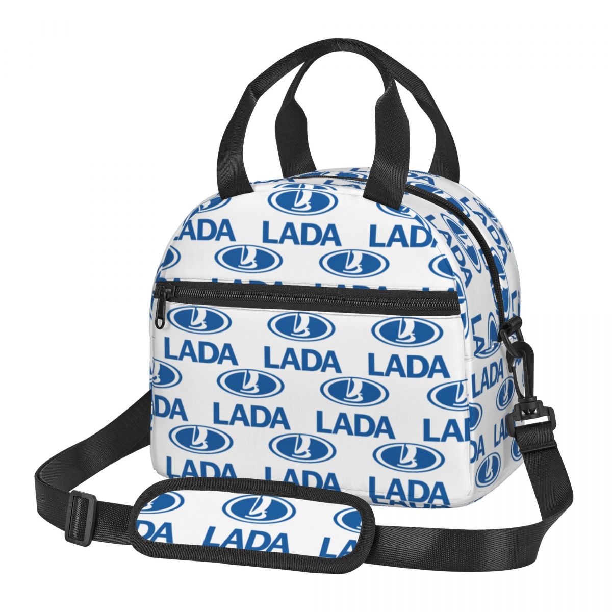 Best Food Storage - สินค้าขายดี กระเป๋าเก็บอุณหภูมิสำหรับอาหาร ลายรถยนต์ Lada สำหรับผู้หญิง กล่องเก็บอาหารปิกนิก