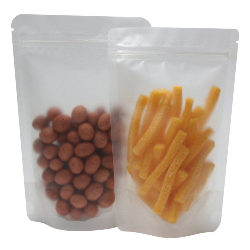 Food Storage Bag - ถุงพลาสติกใสปิดผนึกเองได้ 100 ชิ้น เกรดพรีเมียมสำหรับอาหารและขนม