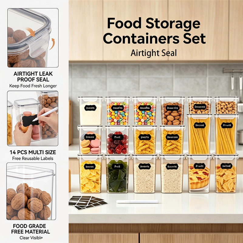 ชุดโหลเก็บบะหมี่หลายขนาด, ภาชน - Food Storage In Cabinets บทวิจารณ์และราคา