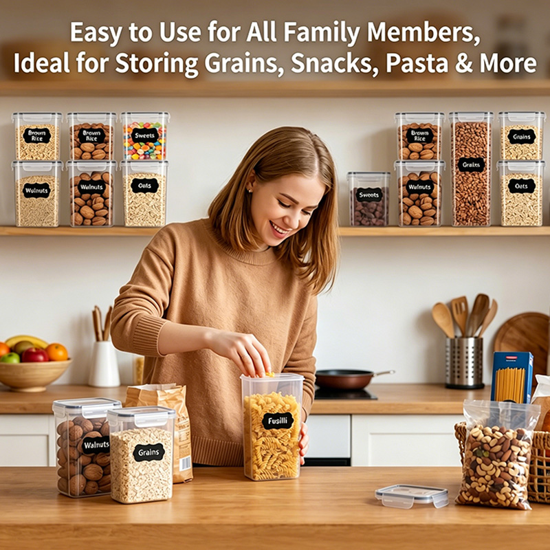 ชุดโหลเก็บบะหมี่หลายขนาด, ภาชน - Food Storage In Cabinets บทวิจารณ์และราคา