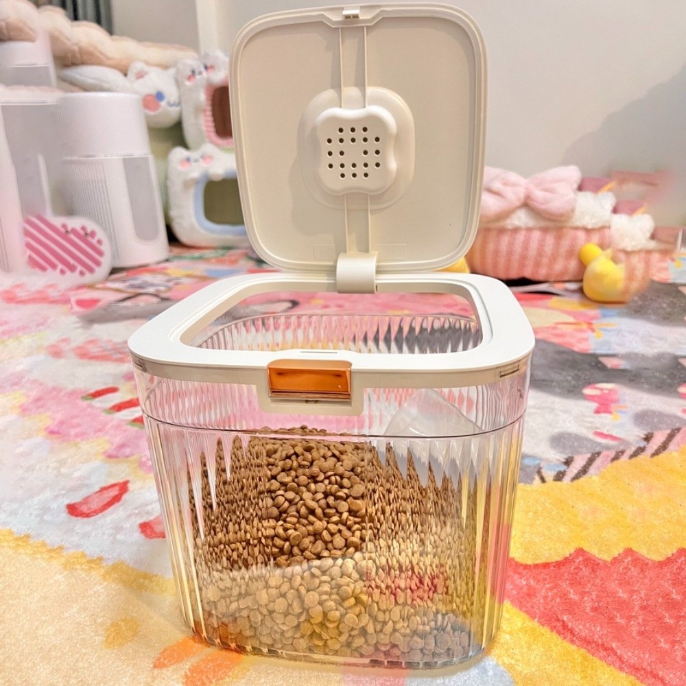 กล่องเก็บอาหารสัตว์เลี้ยงแบบฝา - Food Storage Containers Plastic Box บทวิจารณ์และราคา