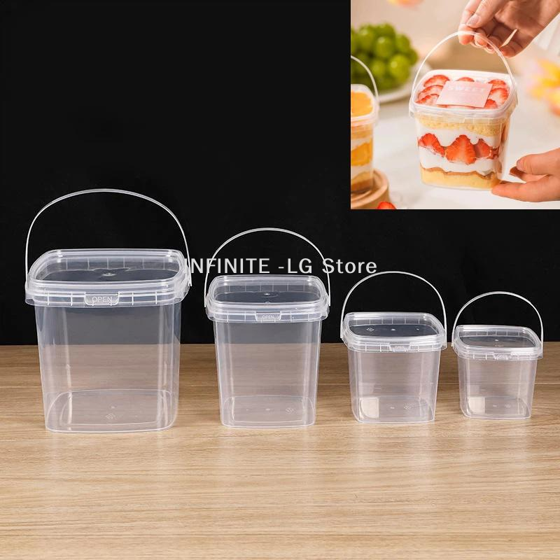 10 ชิ้น ถังพลาสติก 500/1000 มล - Food Storage Containers Plastic Box บทวิจารณ์และราคา
