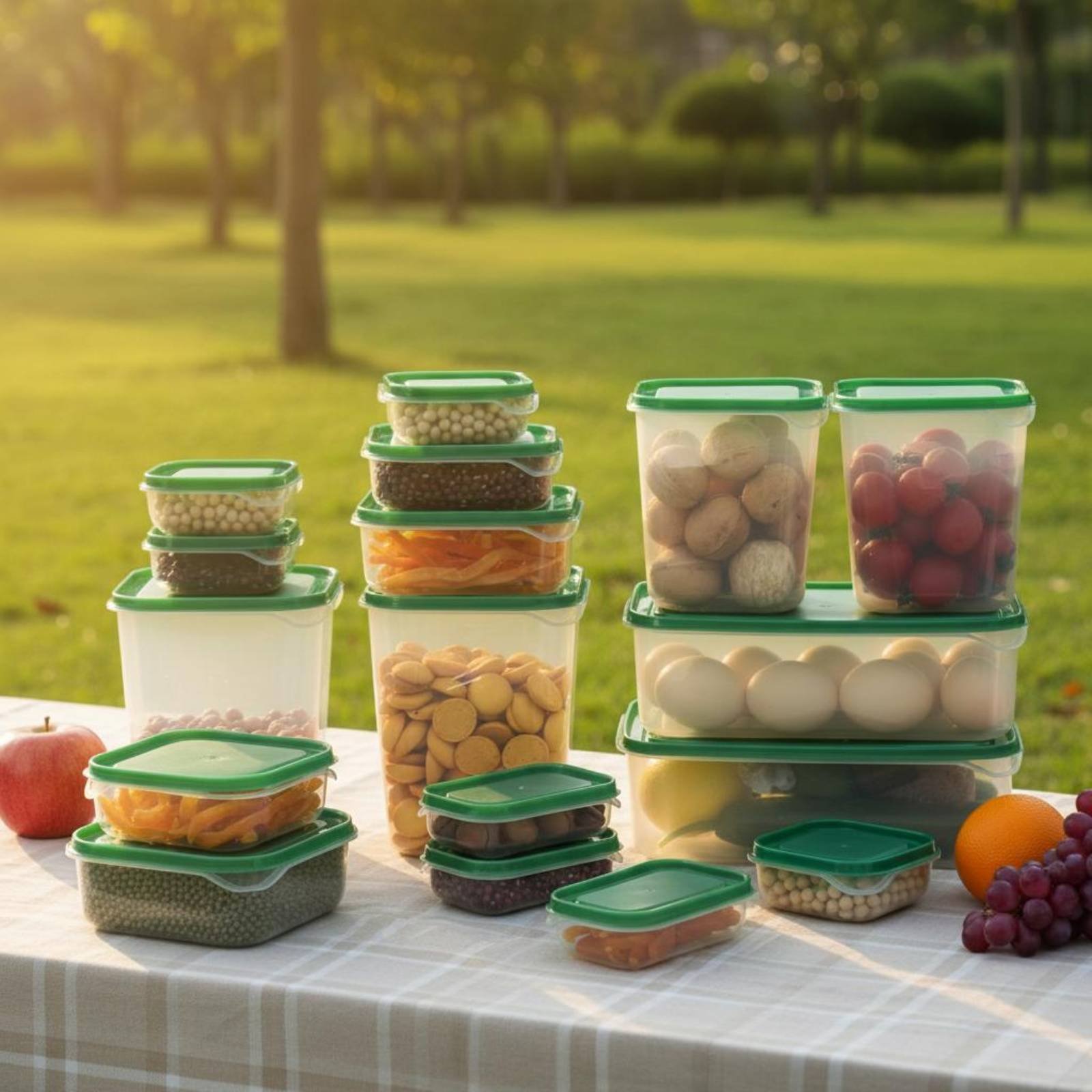 ชุดกล่องเก็บอาหารในตู้เย็น 17  - Food Storage Containers Plastic Box บทวิจารณ์และราคา
