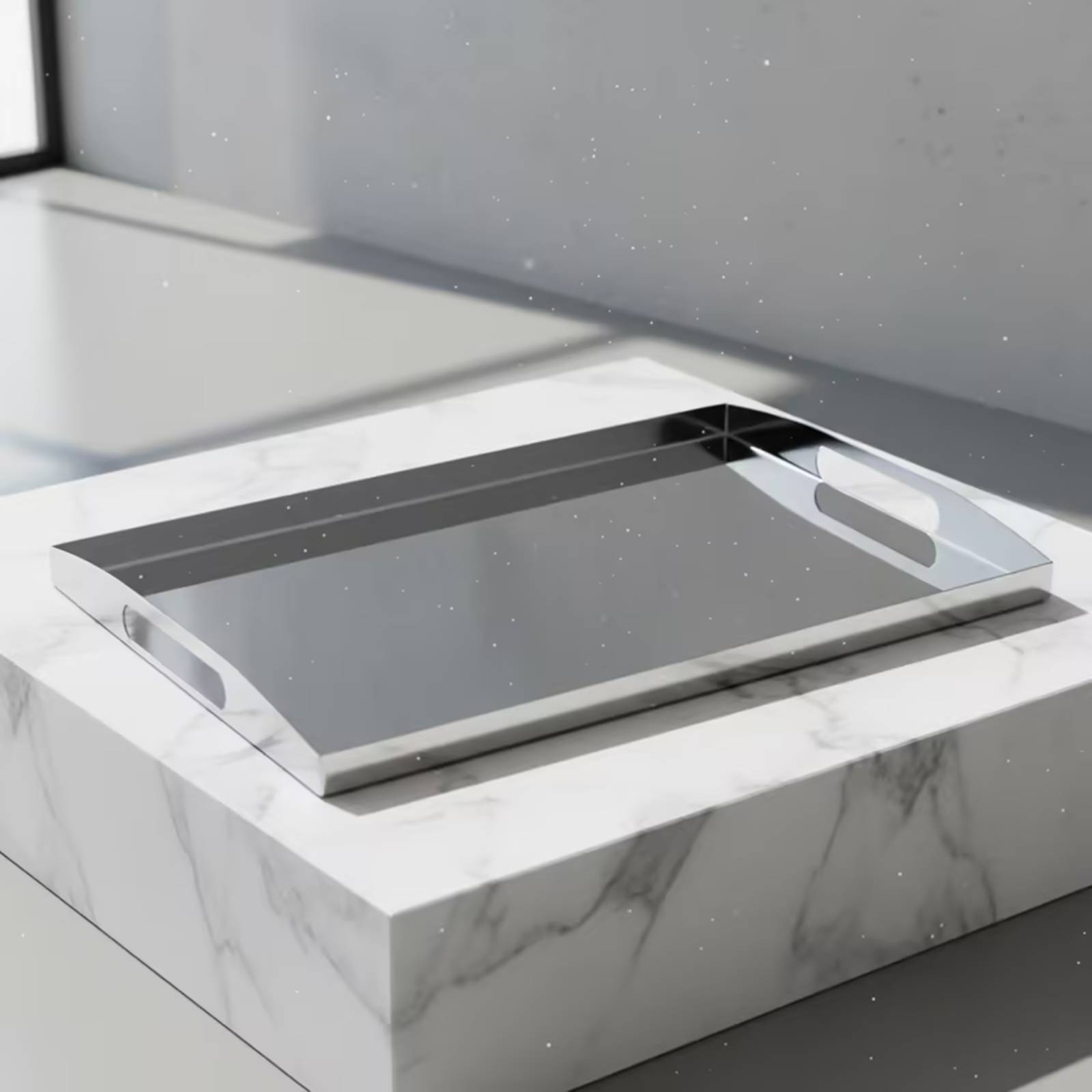 ถาดสแตนเลส ถาดกระจกเงาพร้อมหูจ - Food Storage In Stainless Steel บทวิจารณ์และราคา