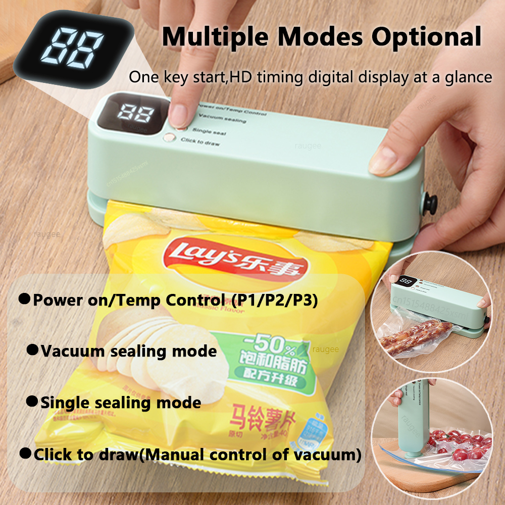 เครื่องซีลถุงสูญญากาศขนาดเล็ก  - Food Storage Vacuum Sealer Machine บทวิจารณ์และราคา