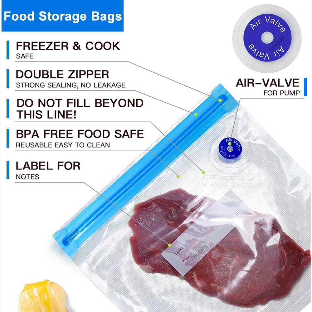 ถุงสูญญากาศ อาหารแบบใช้ซ้ําได้ - Food Storage Hot บทวิจารณ์และราคา
