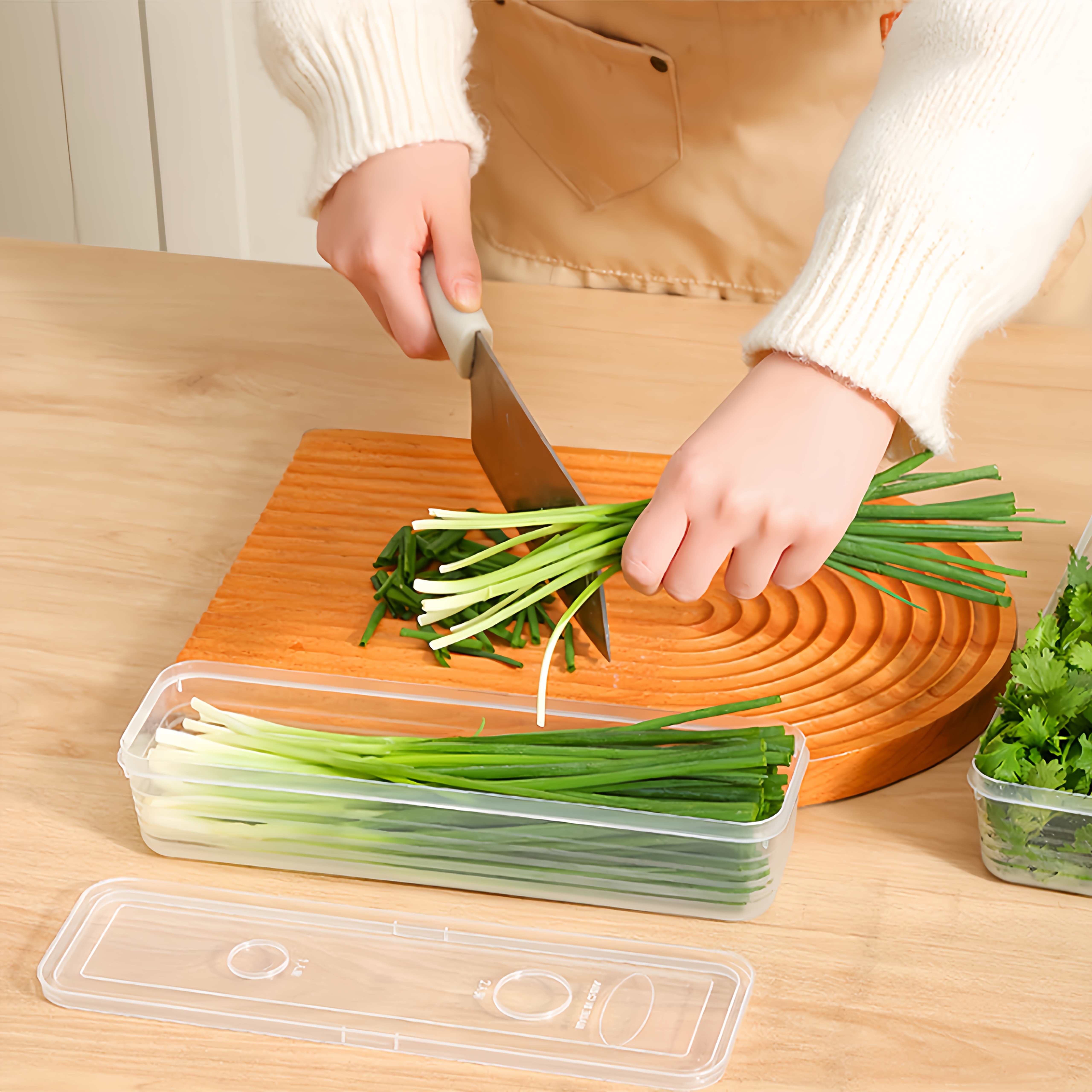 กล่องเก็บอาหาร/ผัก 2/4/6 ชิ้น  - Food Storage Containers Plastic Box บทวิจารณ์และราคา