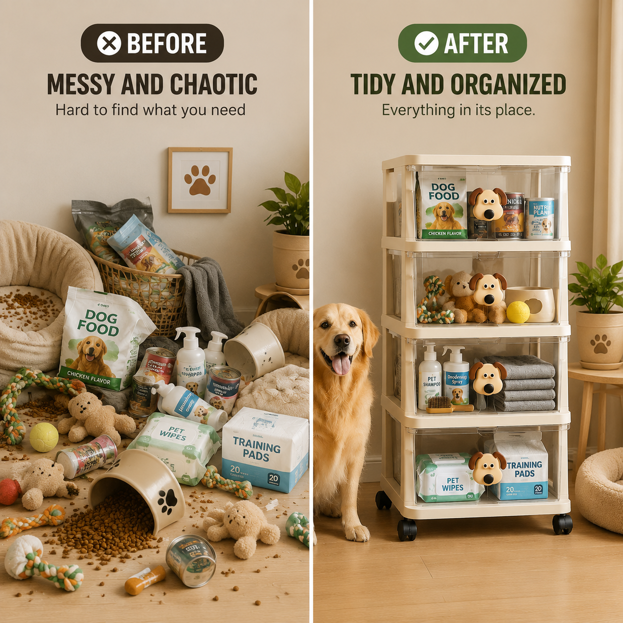 ตู้เก็บของสำหรับสัตว์เลี้ยง 4  - Food Storage In Cabinets บทวิจารณ์และราคา