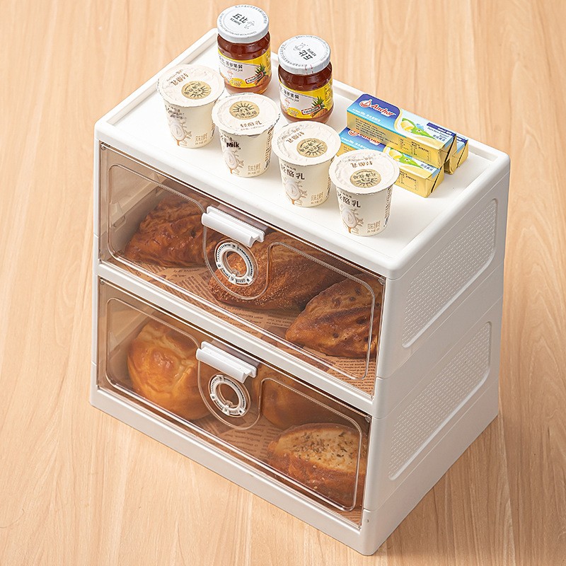 กล่องเก็บขนมปังแบบหลายชั้นพร้อ - Food Storage Kitchen Cabinet บทวิจารณ์และราคา
