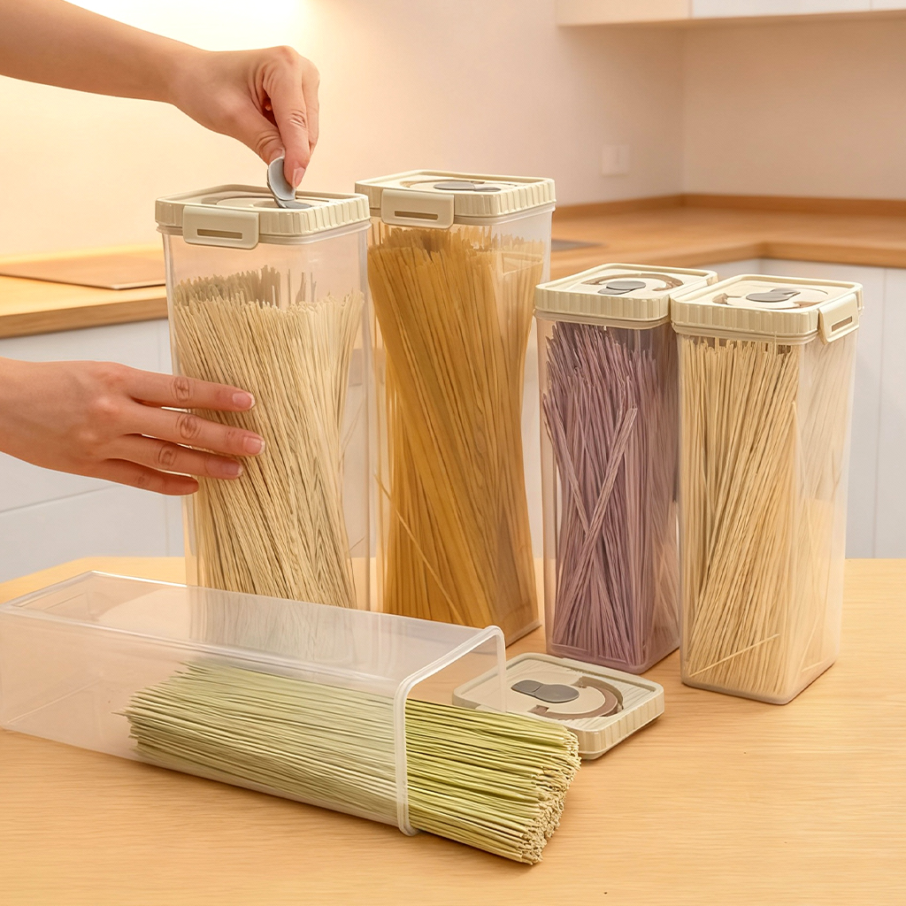 กล่องเก็บเส้นก๋วยเตี๋ยวแบบมีหู - Food Storage Containers Plastic Box บทวิจารณ์และราคา