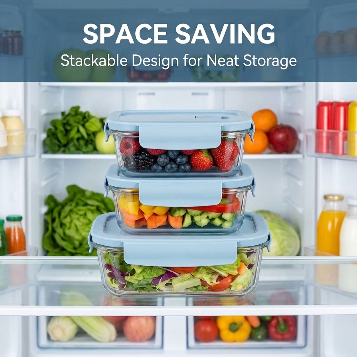 กล่องใส่อาหารแก้ว 2 ชิ้น ปลอดส - Food Storage Order บทวิจารณ์และราคา