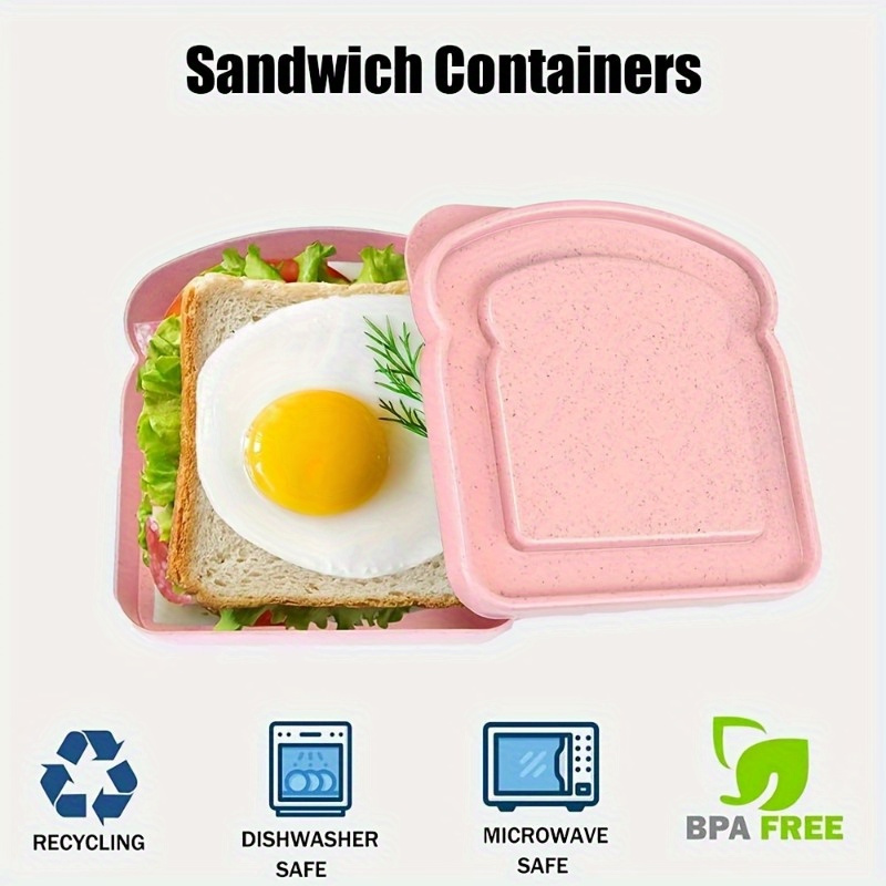 กล่องเบนโตะ 1 ชิ้น, ภาชนะแซนวิ - Food Storage Containers Plastic Box บทวิจารณ์และราคา