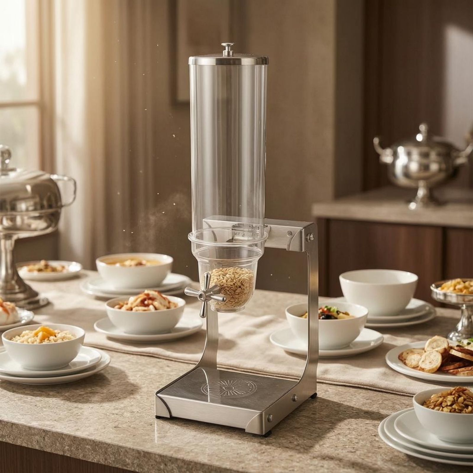 ตู้จ่ายธัญพืชแบบตั้งโต๊ะ ถังใส - Food Storage In Stainless Steel บทวิจารณ์และราคา