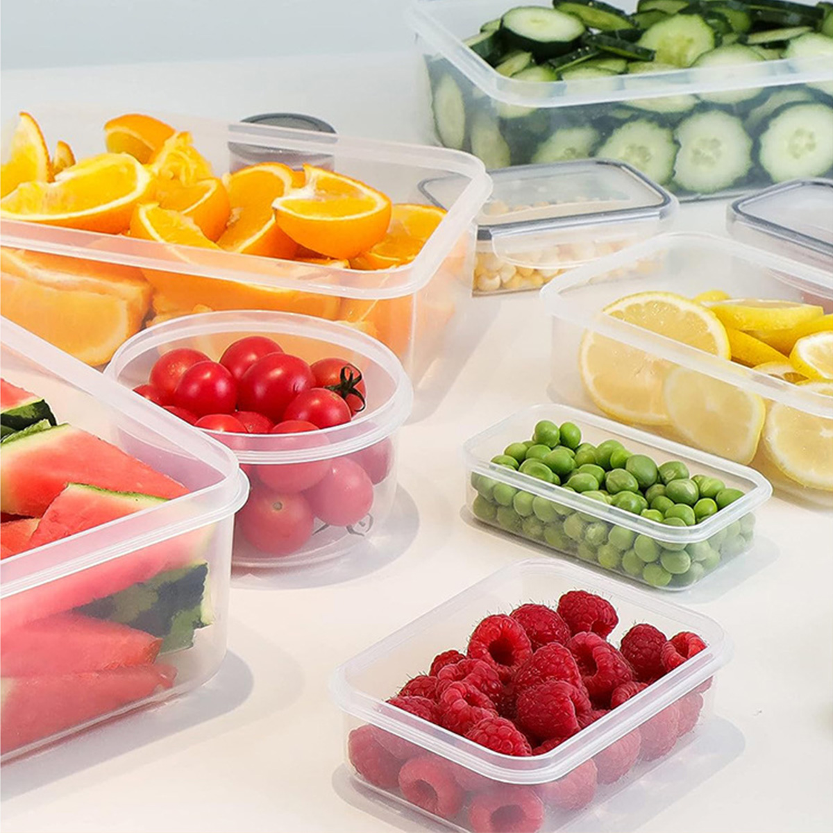 ชุดกล่องเก็บอาหาร 24 ชิ้น/ชุด  - Food Storage Containers Plastic Box บทวิจารณ์และราคา