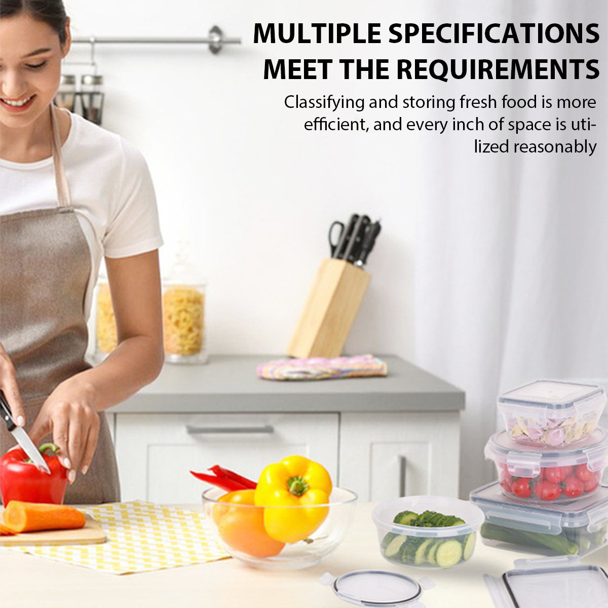 ชุดกล่องเก็บอาหาร 24 ชิ้น/ชุด  - Food Storage Containers Plastic Box บทวิจารณ์และราคา