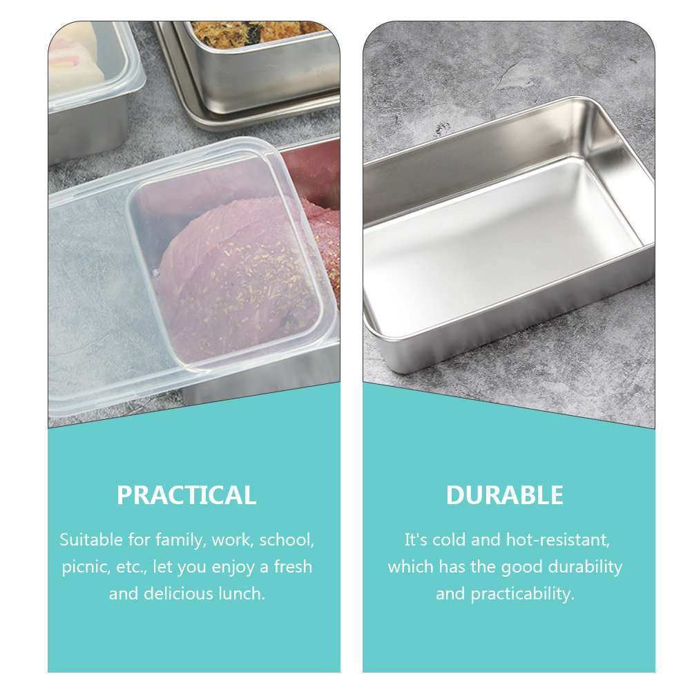 กล่องถนอมอาหารสแตนเลสแบบพกพา ก - Food Storage Containers Plastic Box บทวิจารณ์และราคา