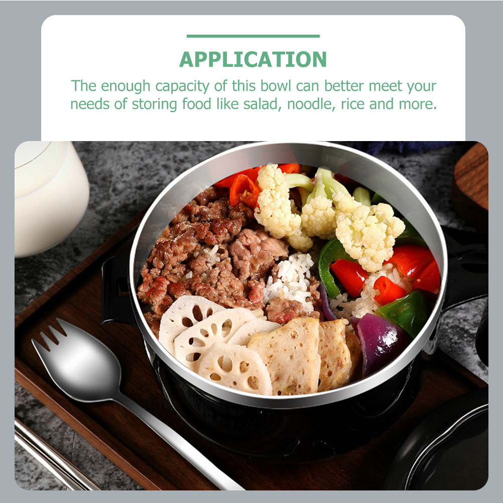 ชุดชามสแตนเลสสำหรับใส่บะหมี่ 1 - Food Storage In Stainless Steel บทวิจารณ์และราคา