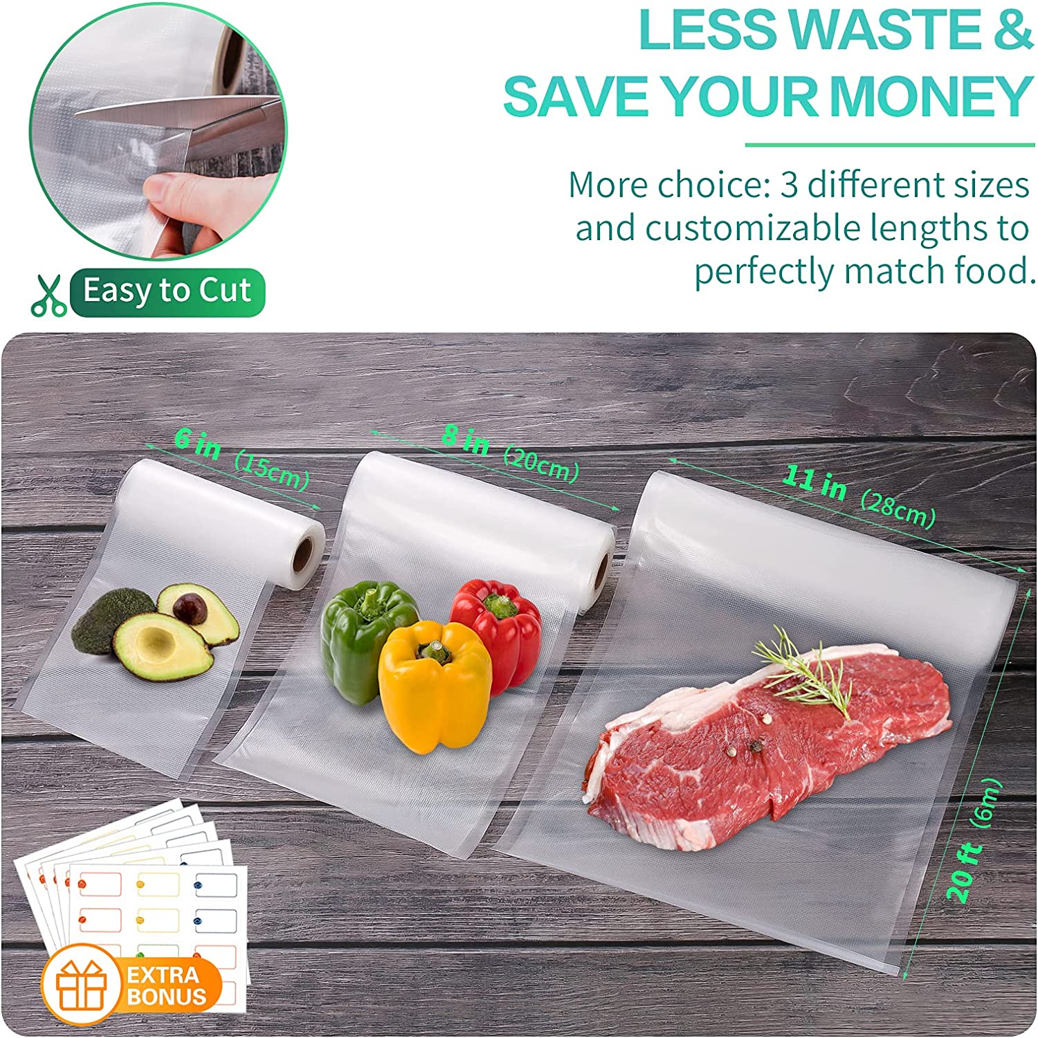 ถุงสำหรับเครื่องซีลสูญญากาศ ถุ - Food Storage Bag Organizer บทวิจารณ์และราคา