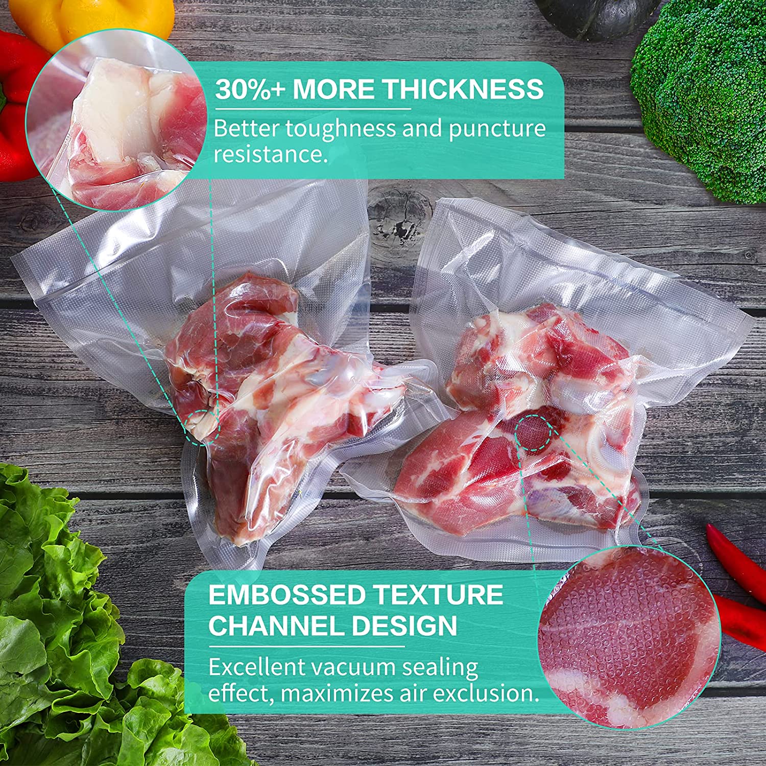 ถุงสำหรับเครื่องซีลสูญญากาศ ถุ - Food Storage Bag Organizer บทวิจารณ์และราคา