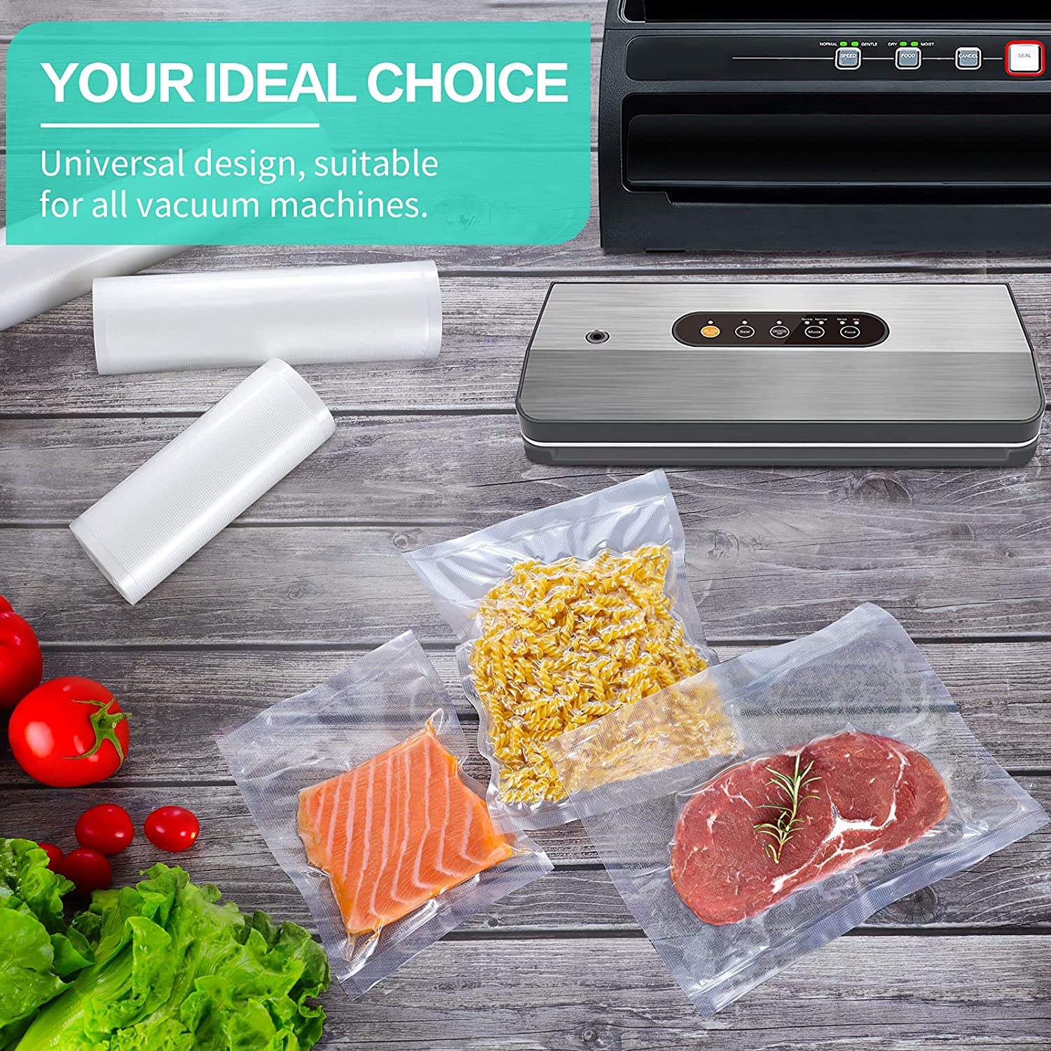 ถุงสำหรับเครื่องซีลสูญญากาศ ถุ - Food Storage Bag Organizer บทวิจารณ์และราคา