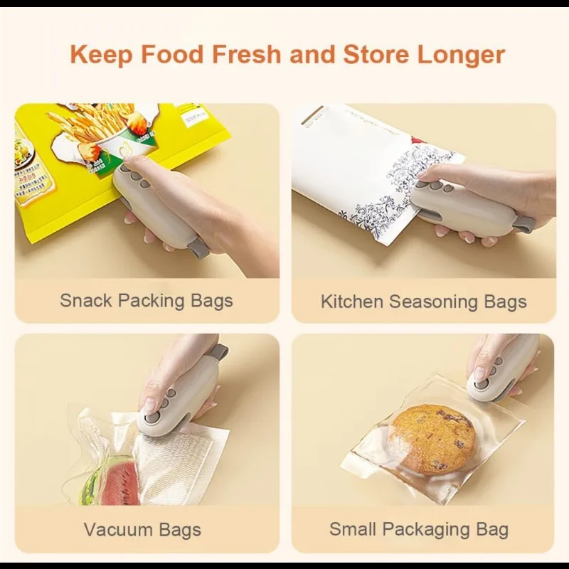 เครื่องซีลและตัดถุงขนาดเล็ก 2  - Food Storage Vacuum Sealer Machine บทวิจารณ์และราคา