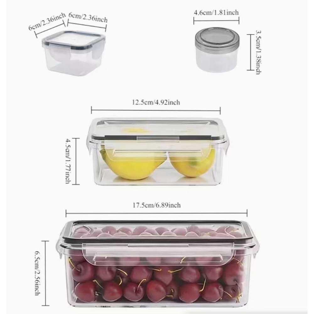 กล่องเก็บอาหารใส 4 ชิ้น พร้อมฝ - Food Storage Order บทวิจารณ์และราคา