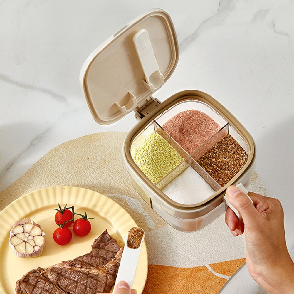 กล่องใส่เครื่องเทศแบบหลายช่องพ - Food Storage Kitchen Cabinet บทวิจารณ์และราคา