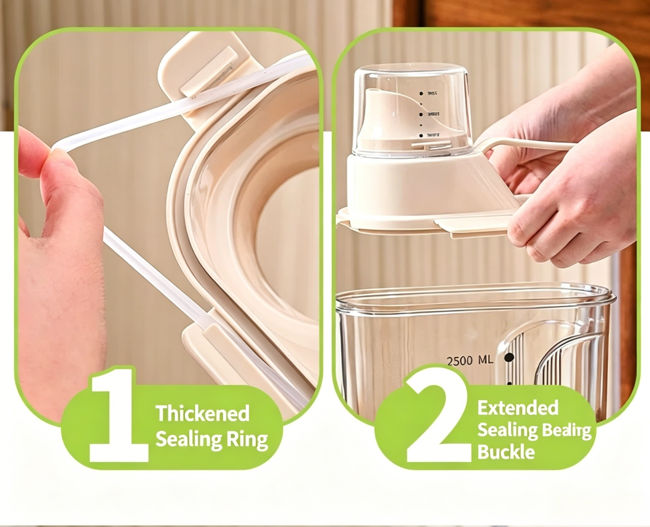 กล่องเก็บอาหารสัตว์เลี้ยงแบบสุ - Food Storage Containers Plastic Box บทวิจารณ์และราคา