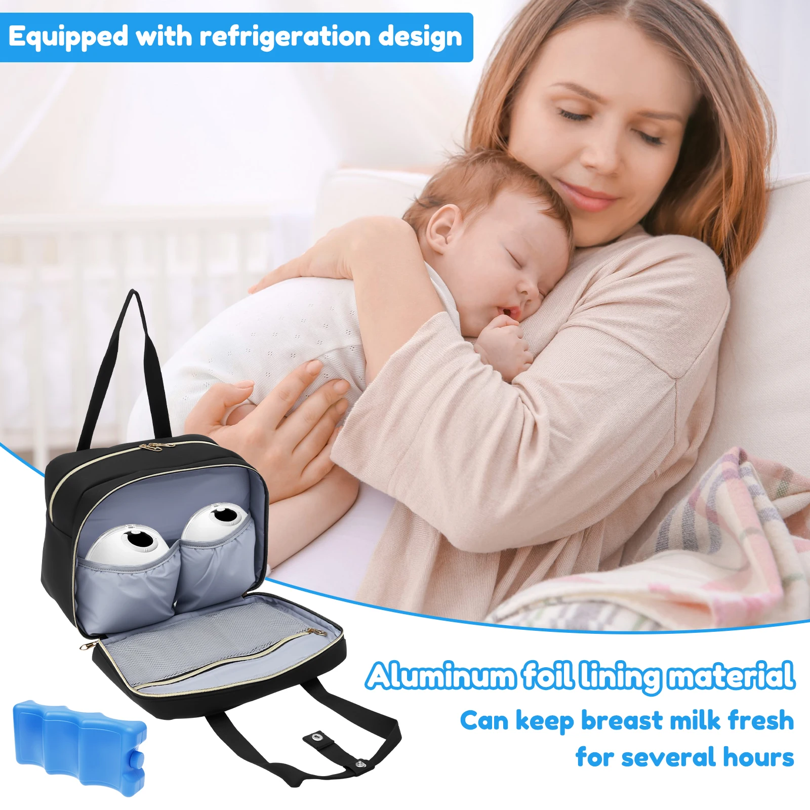กระเป๋าเก็บน้ำนมแม่พร้อมแผ่นน้ - Food Storage Keep Warm บทวิจารณ์และราคา