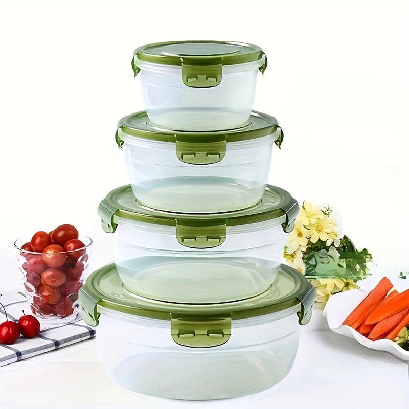 ภาชนะเก็บอาหารพลาสติก 4 ชิ้น ก - Food Storage Containers Plastic Box บทวิจารณ์และราคา