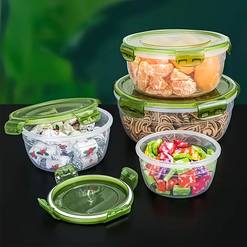 ภาชนะเก็บอาหารพลาสติก 4 ชิ้น ก - Food Storage Containers Plastic Box บทวิจารณ์และราคา