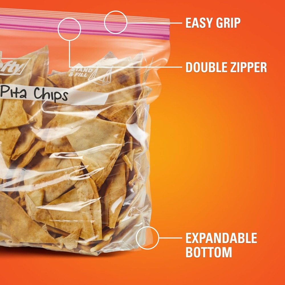 ถุงพลาสติกแบบกดปิด ขนาดแกลลอน  - Food Storage Bag บทวิจารณ์และราคา