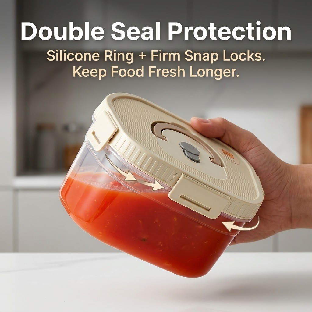 กล่องเก็บอาหารแบบซ้อนได้พร้อมห - Food Storage Containers Plastic Box บทวิจารณ์และราคา